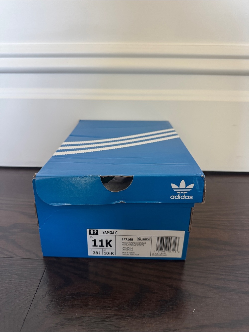 adidas Kids Blue & White Sneaker Box (Samoa)